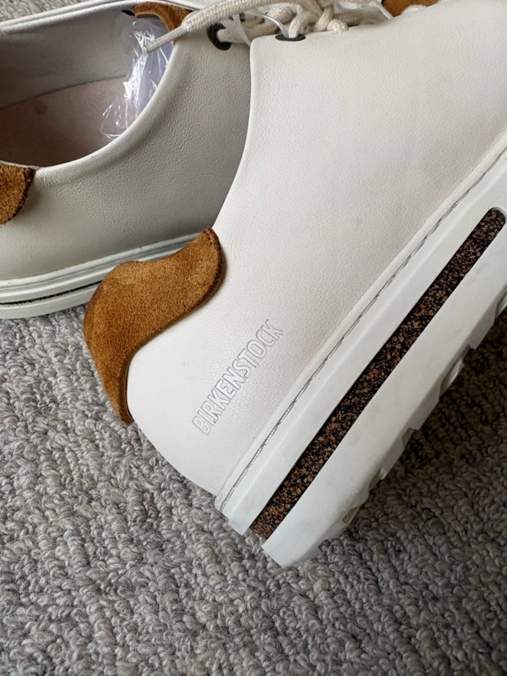Birkenstock Bend Low Decon Pop, sneaker, 11 mens, Mink/ Eggshell. - Picture 2 of 11
